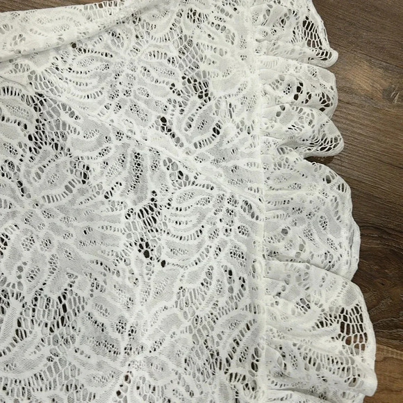 Lilly Pulitzer Atley Ruffle Resort White Swim Cover Up size XXS/XS - Picture 13 of 13